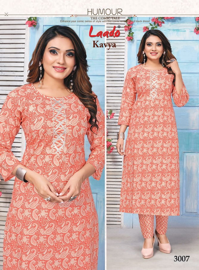 Kavya Vol 3 By Laado Jaipuri Kurti With Bottom Catalog
